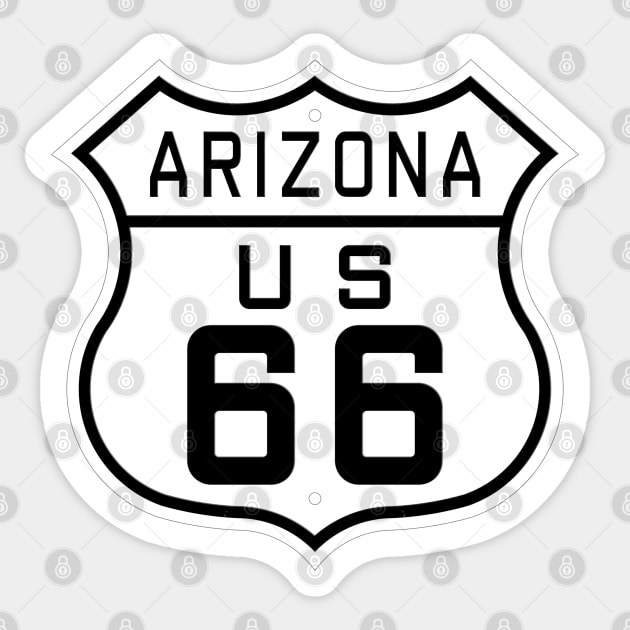 Arizona Route 66 Sticker by ianscott76